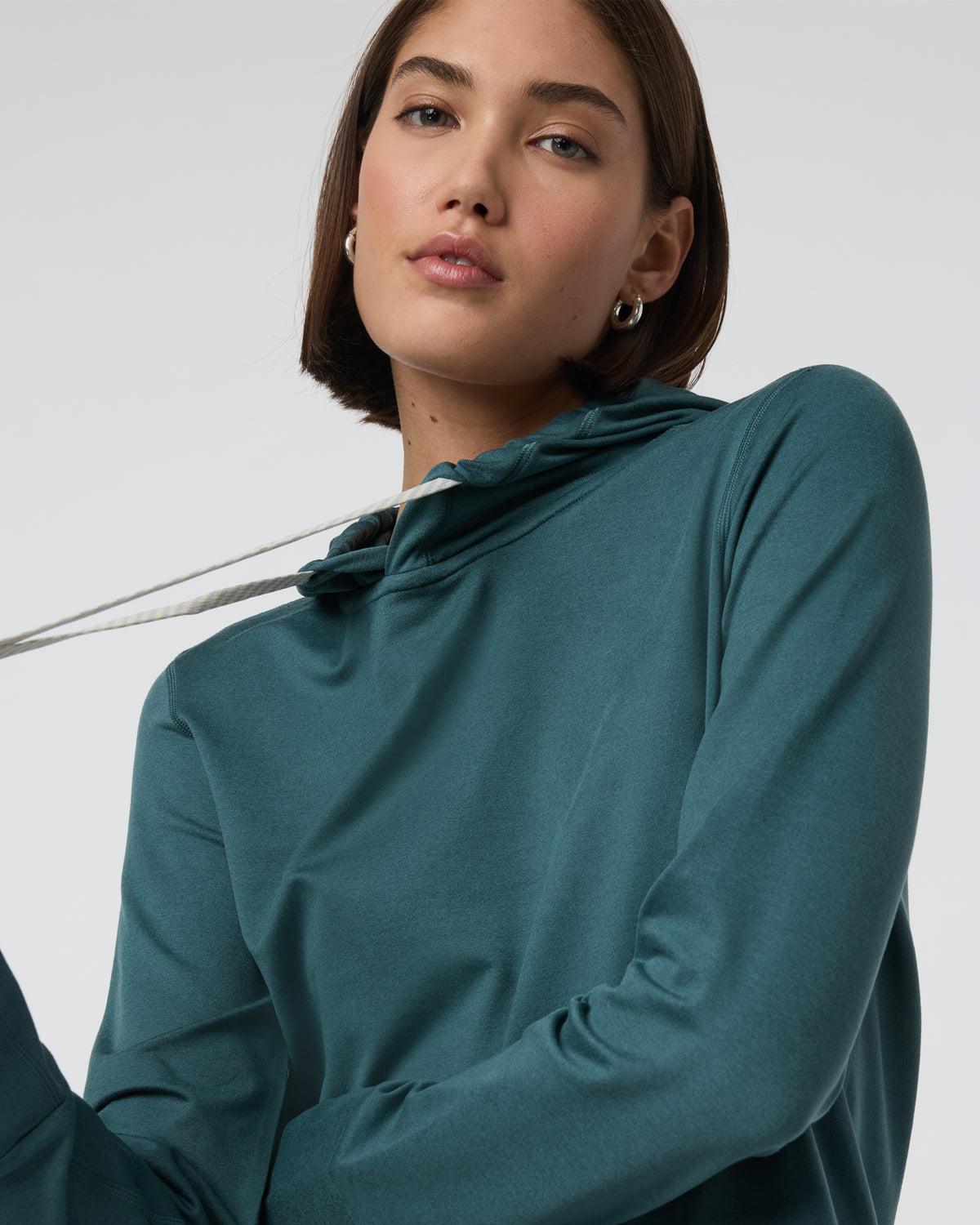 Halo Essential Hoodie Moss Heather Pullover - Vuori