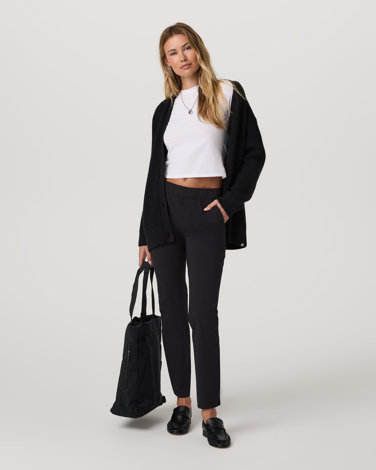 Miles Ankle Pant - Long Women's Black Performance Pants - Vuori