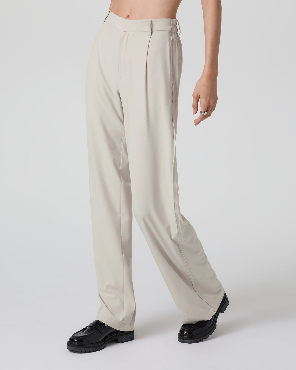 Villa Trouser-Long Mushroom Tailored Pants - Vuori
