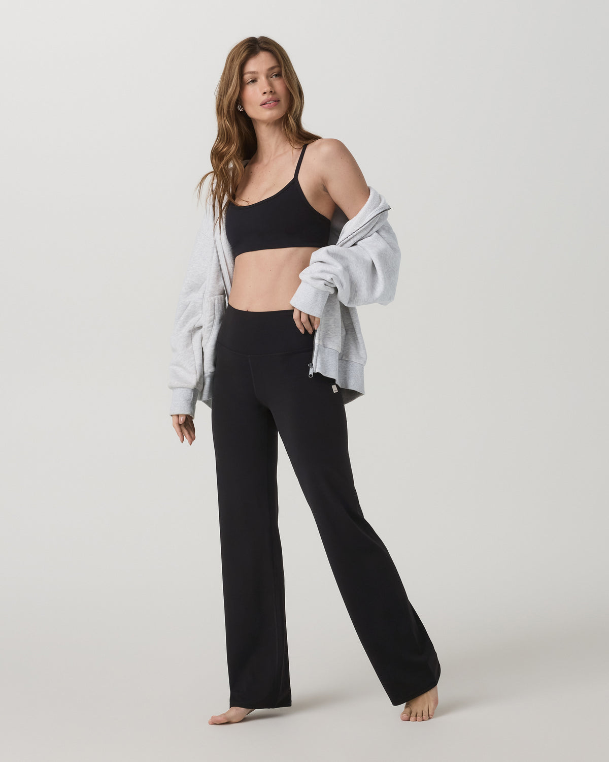 Vuori AllTheFeels™ Straight Leg - Short Women's Black Leggings - Vuori