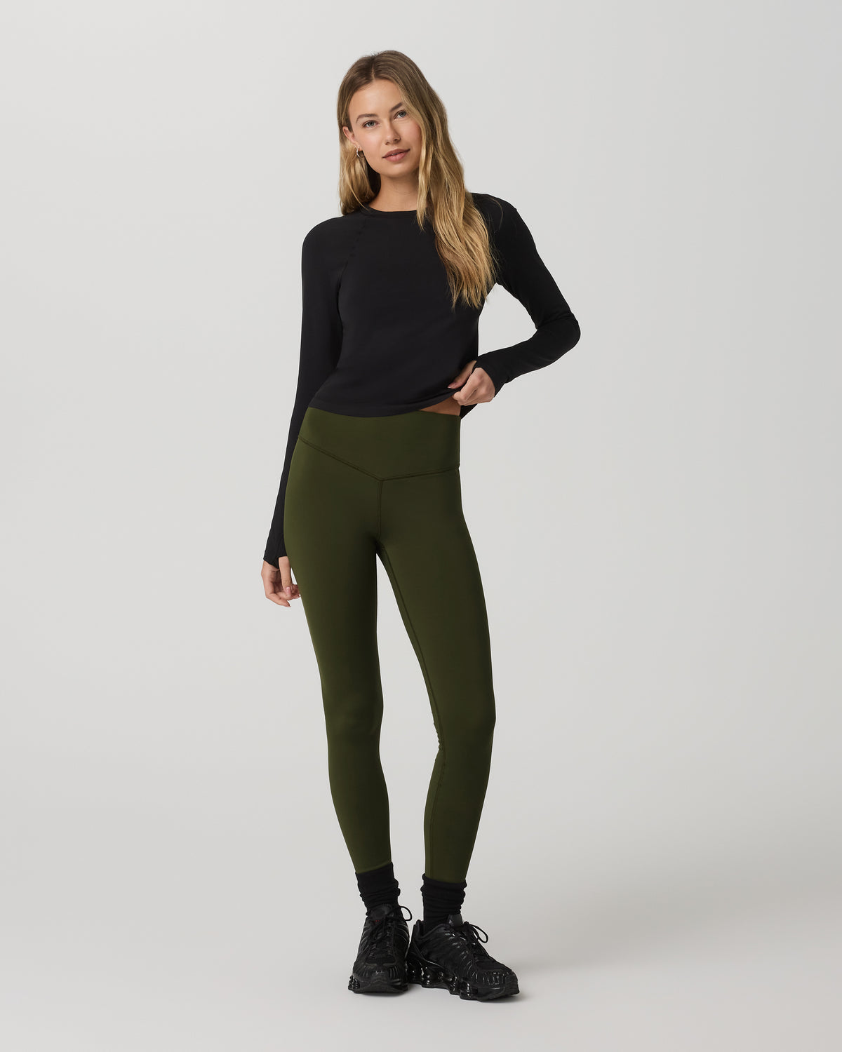 Chilled Out Legging Women's Olive High-Waist Leggings - Vuori