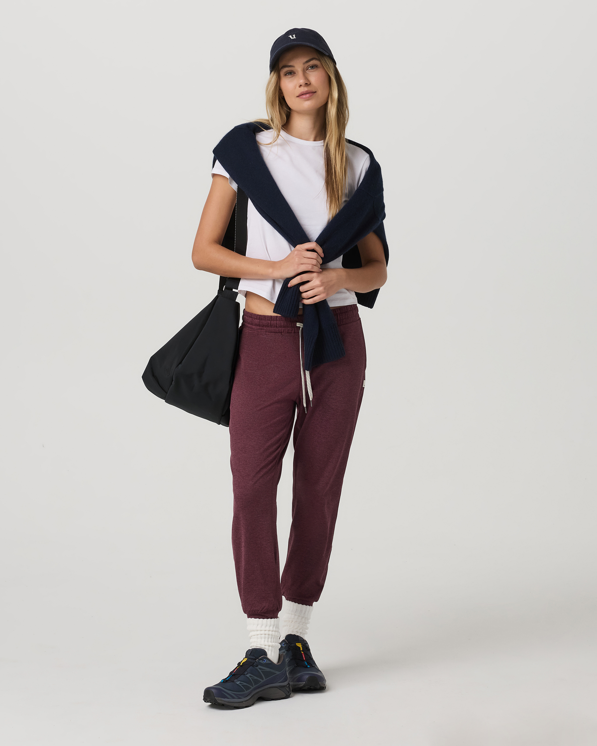 Performance Jogger - Long Women's Fig Heather Joggers - Vuori