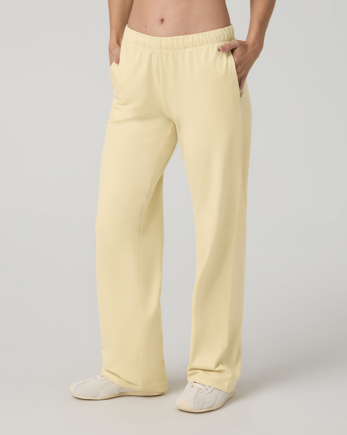 Women's Halo Modern Straight Leg Pant Lemon Snap Heather - Vuori