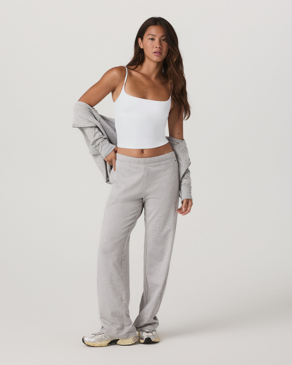 Halo Modern Straight Leg Pant Women's Pale Grey Pants - Vuori