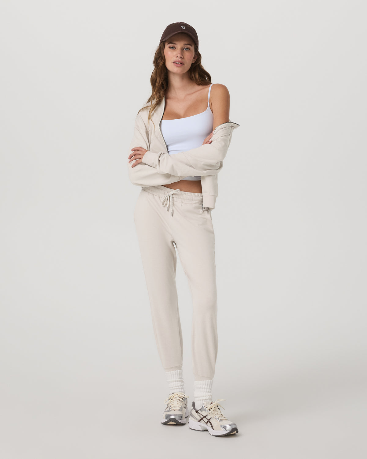 Performance Jogger - Long Ecru Heather - Vuori