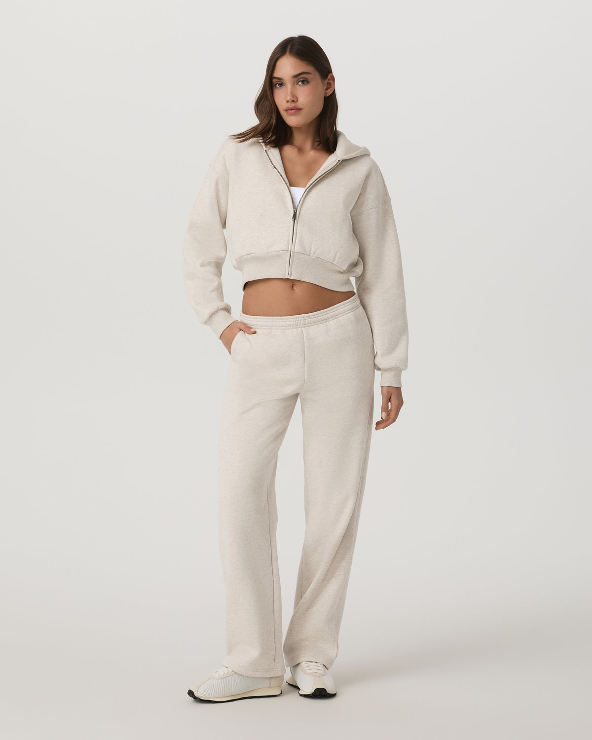 Restore Straight Leg Sweatpant - Long Bone Heather - Vuori