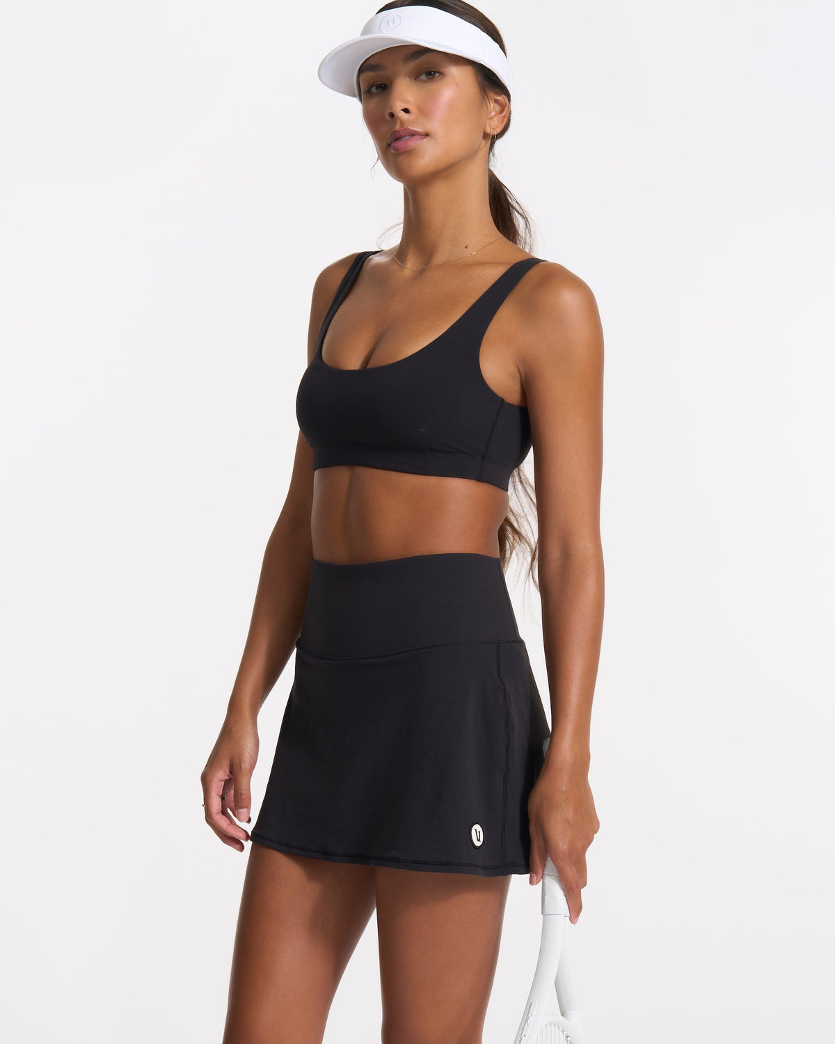 Volley Skirt Black Tennis Skirt with Pockets - Vuori