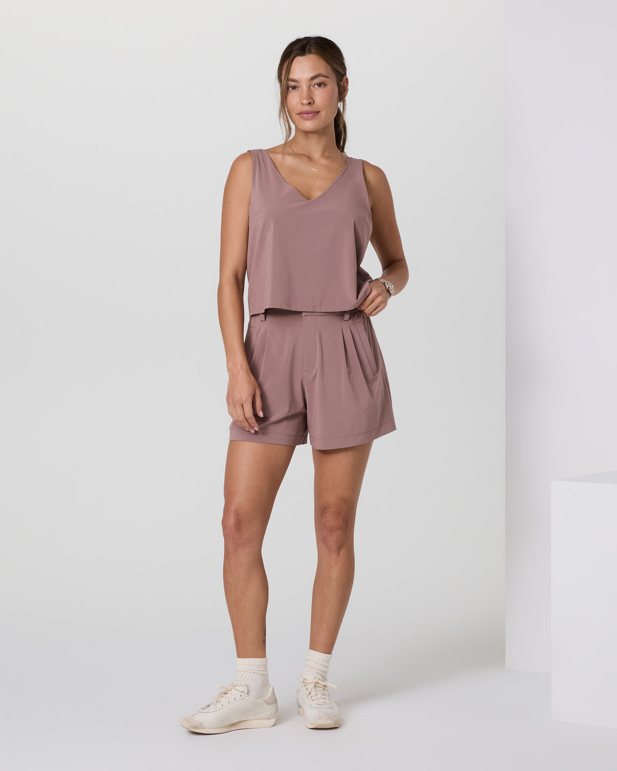 Villa Trouser Shorts Zion Rose Pleated Shorts - Vuori