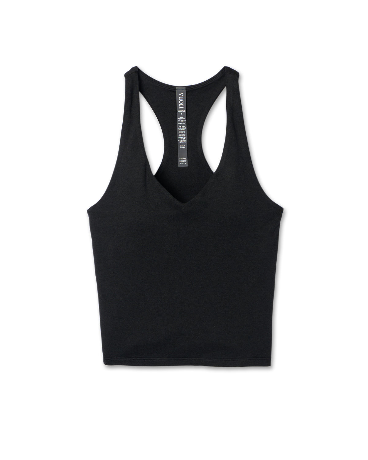 Halo Performance Crop 2.0 Black Heather Tank - Vuori