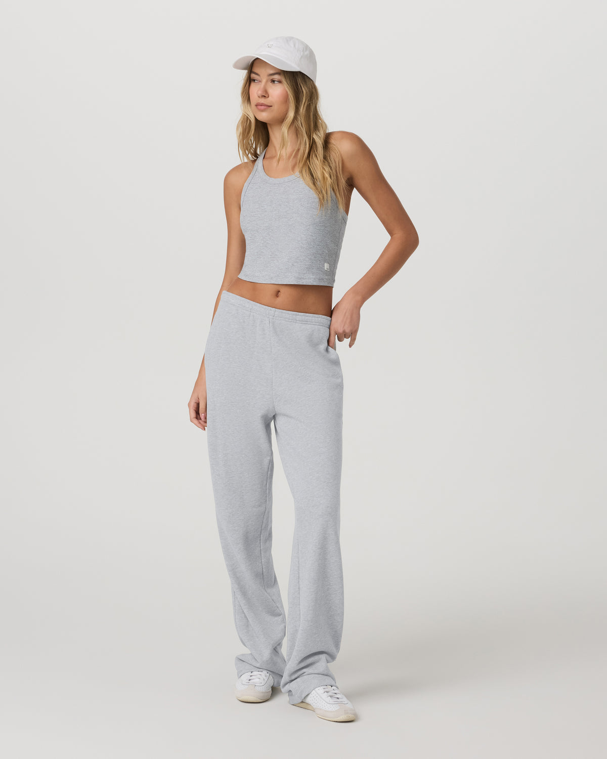 Elevation Racerback Tank Light Heather Grey - Vuori