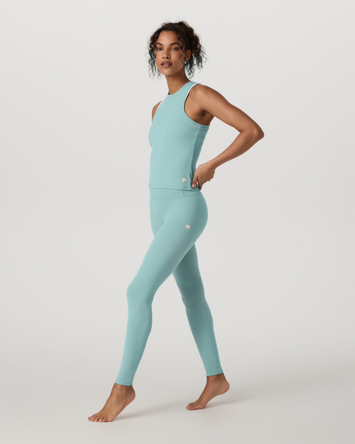 Vuori AllTheFeels™ Crew Tank Women's Sea Spray Tank Top - Vuori