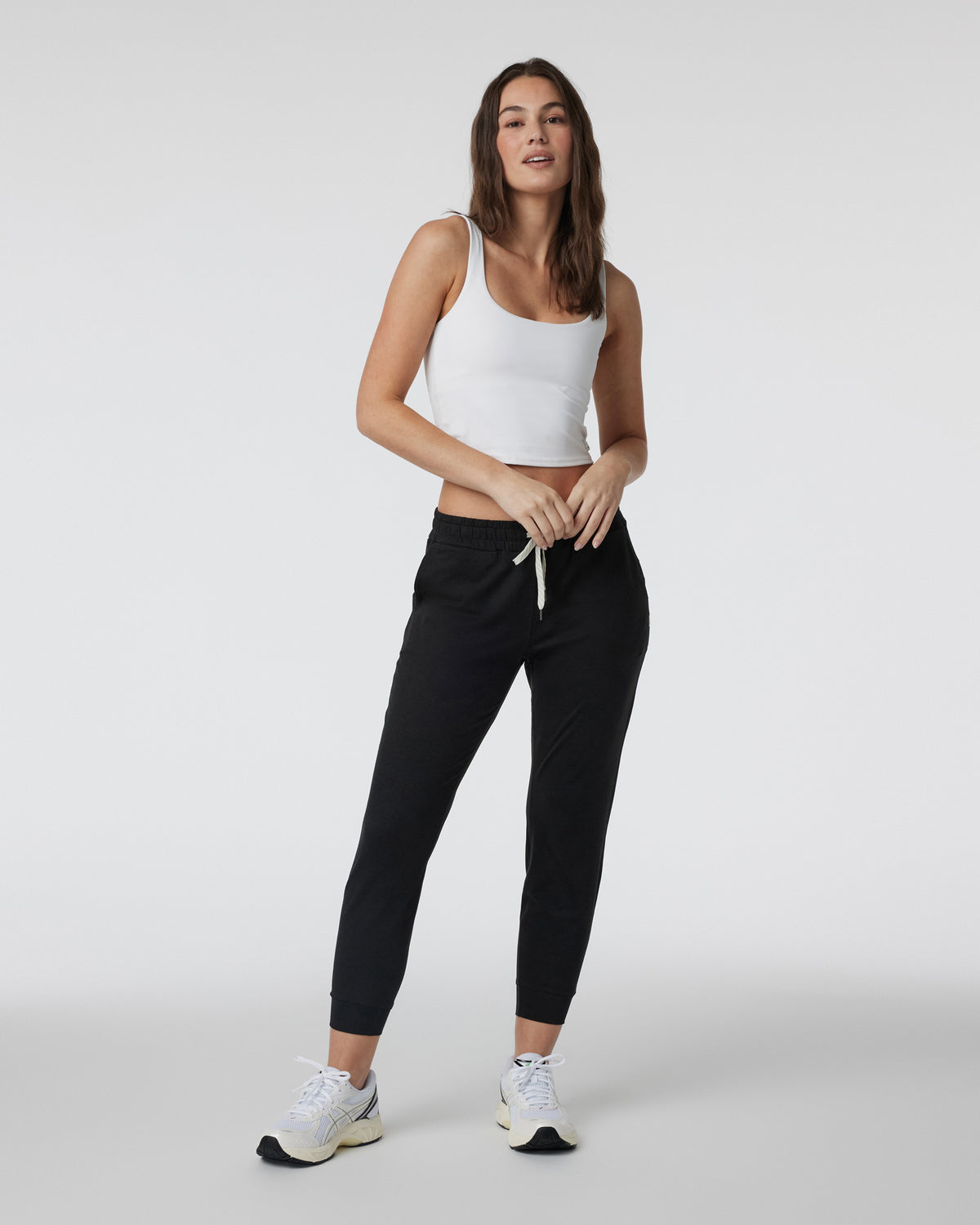 Daily Crop Women's White Crop Tank Top - Vuori