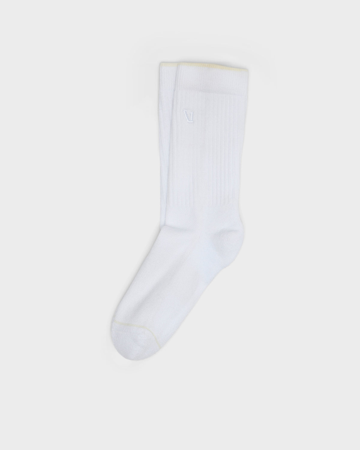 V1 Crew Sock White Crew Socks Clothing - Vuori