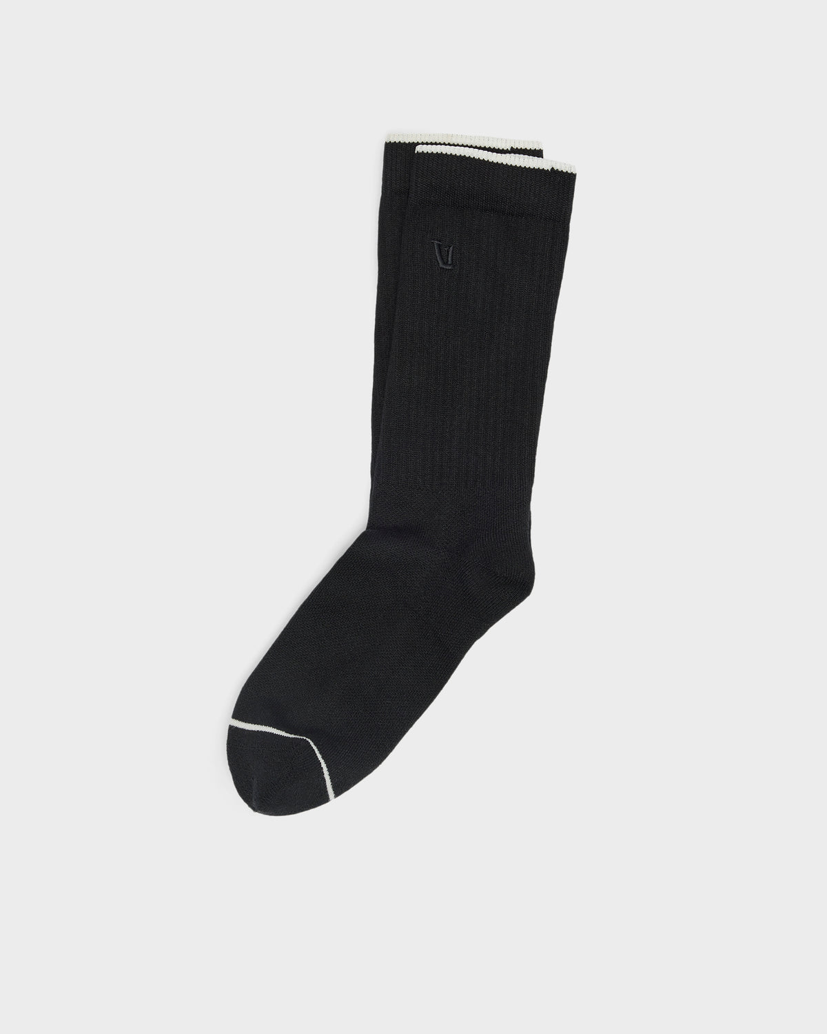 V1 Crew Sock Black Crew Socks Clothing - Vuori