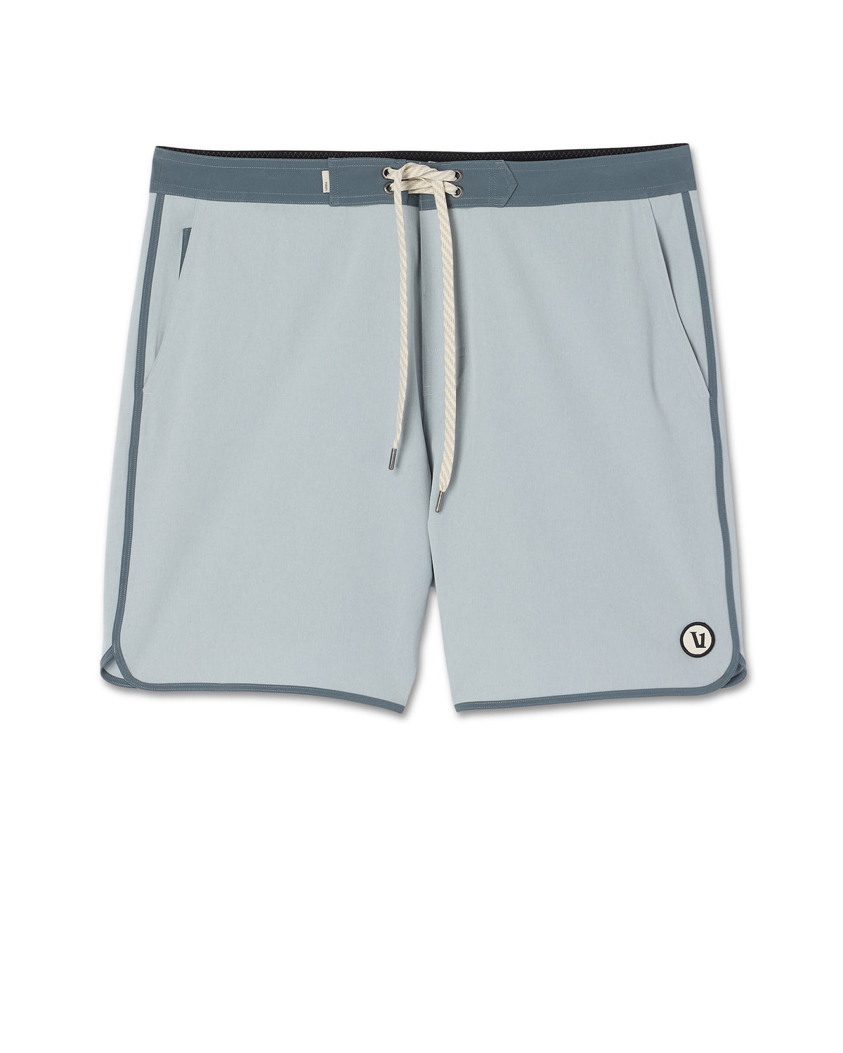 Cruise Boardshort 7" Men's Blue Haze Linen Swim Shorts - Vuori