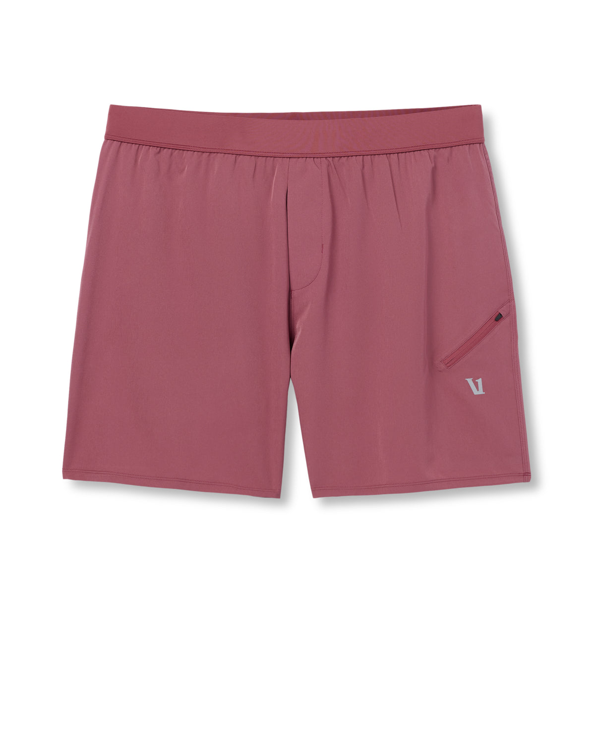 Qualify Short Lined 5" Men's Berry Performance Shorts - Vuori