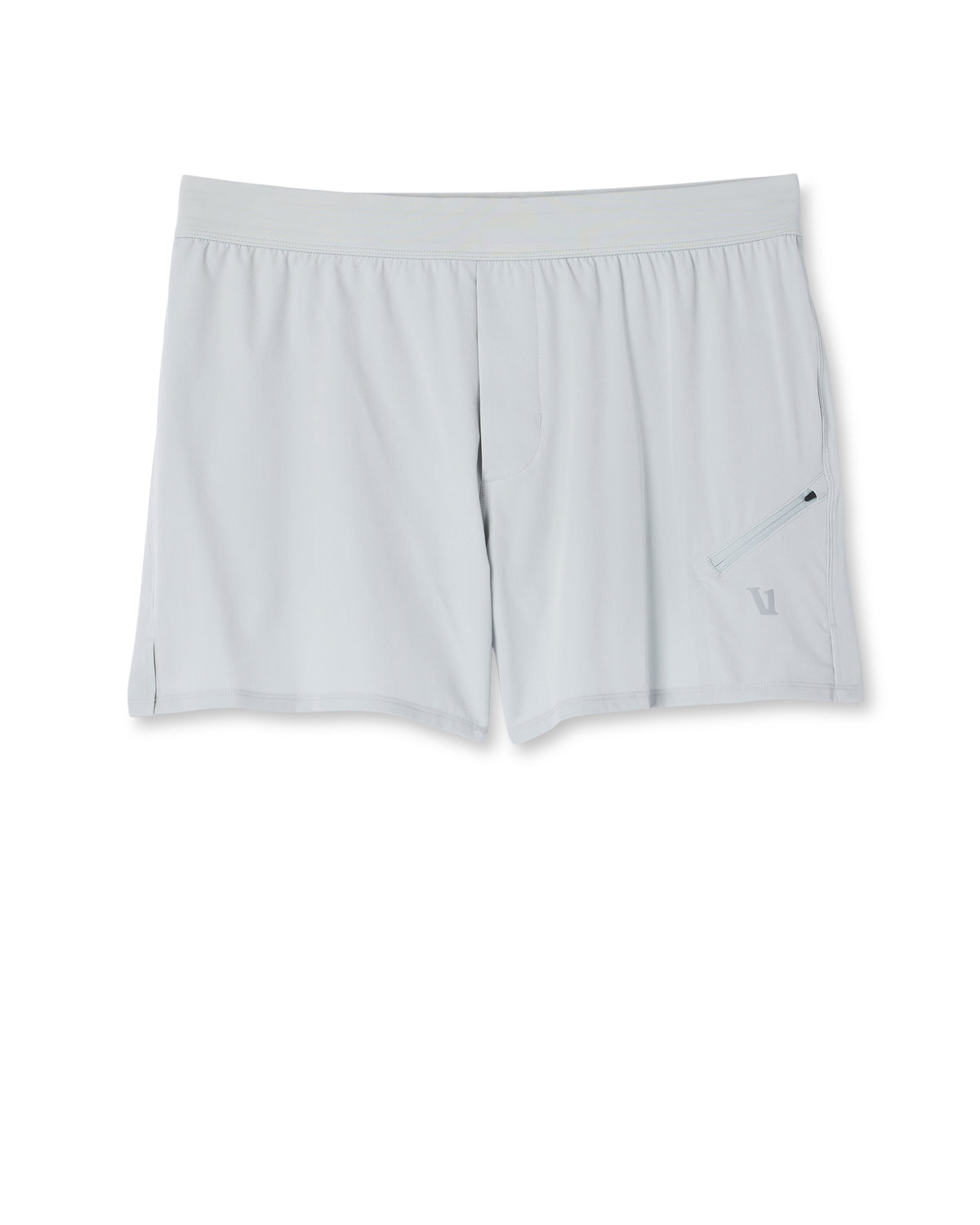 Qualify Short Lined 5" Men's Sky Grey Training Shorts - Vuori