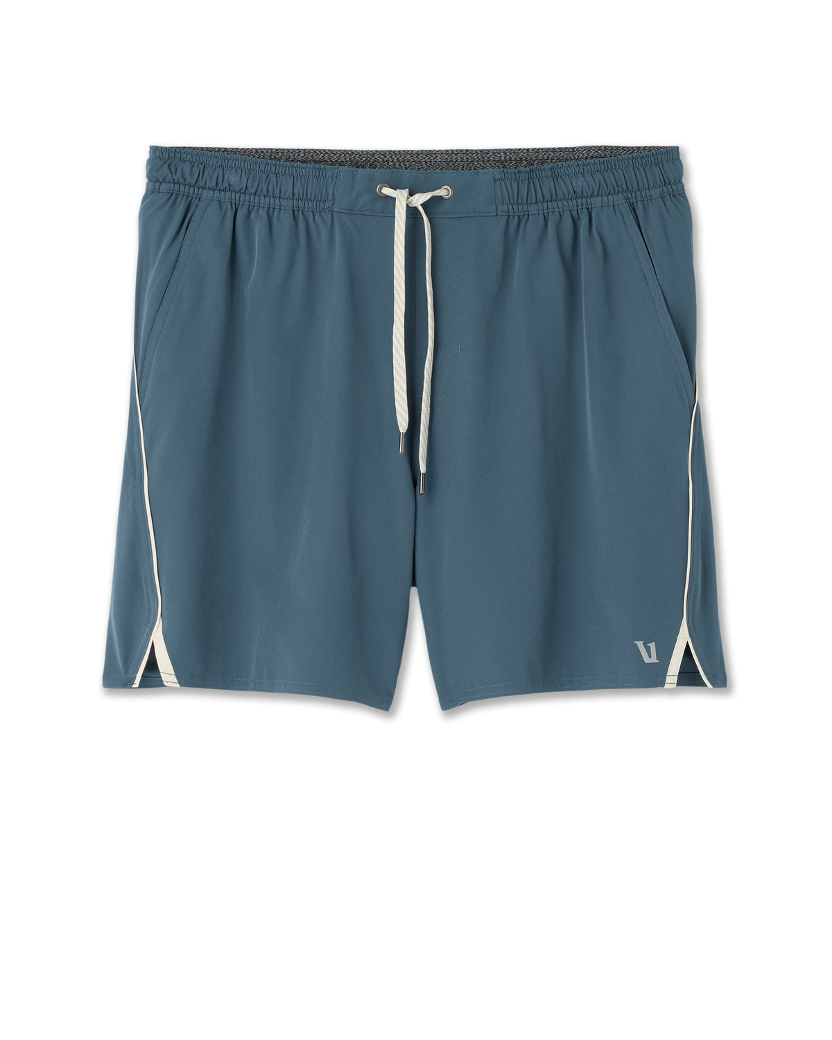 Trail Short 2.0 Pacific/Heather Grey Running Shorts - Vuori