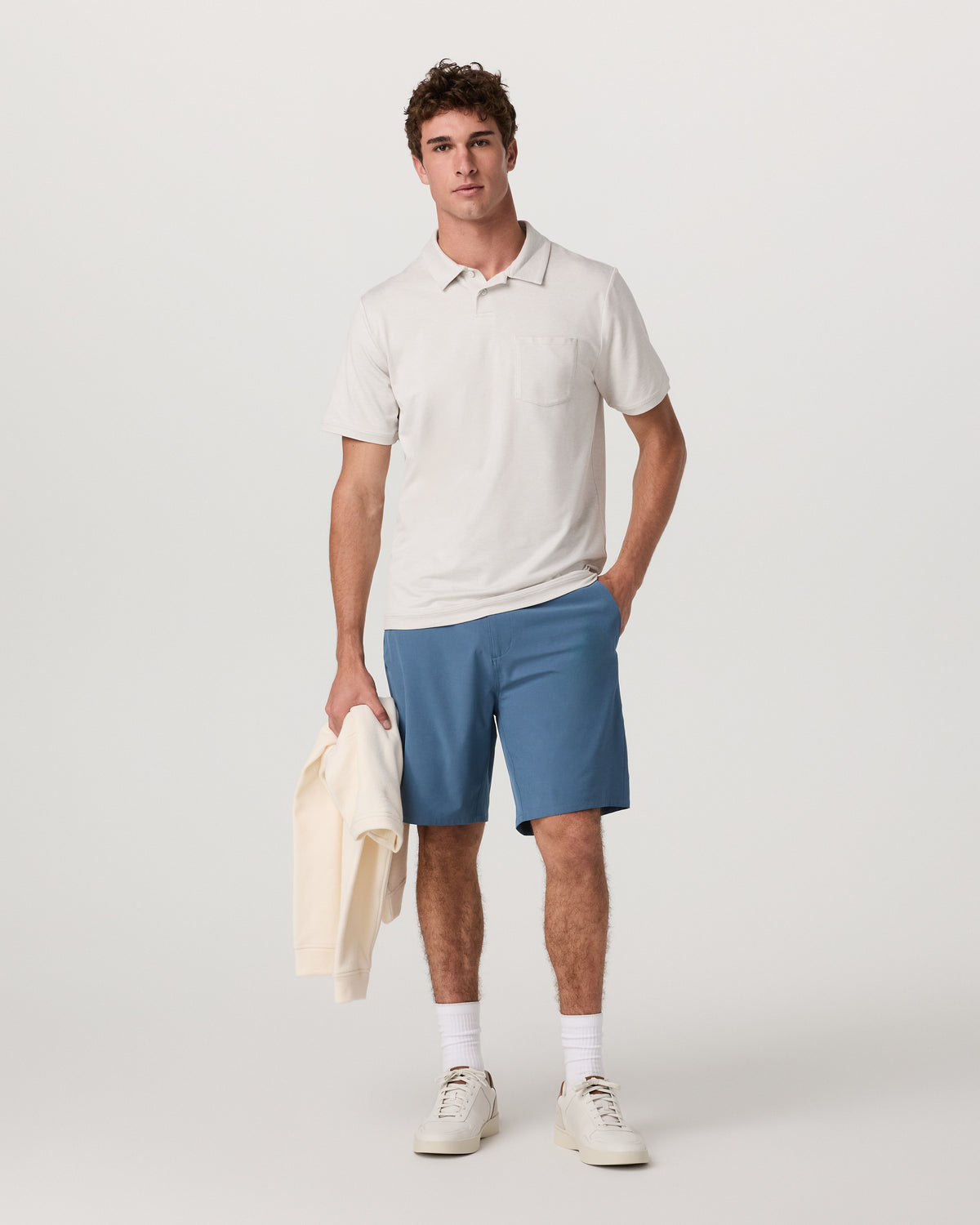 Aim Short Men's Pool Blue Performance Shorts - Vuori