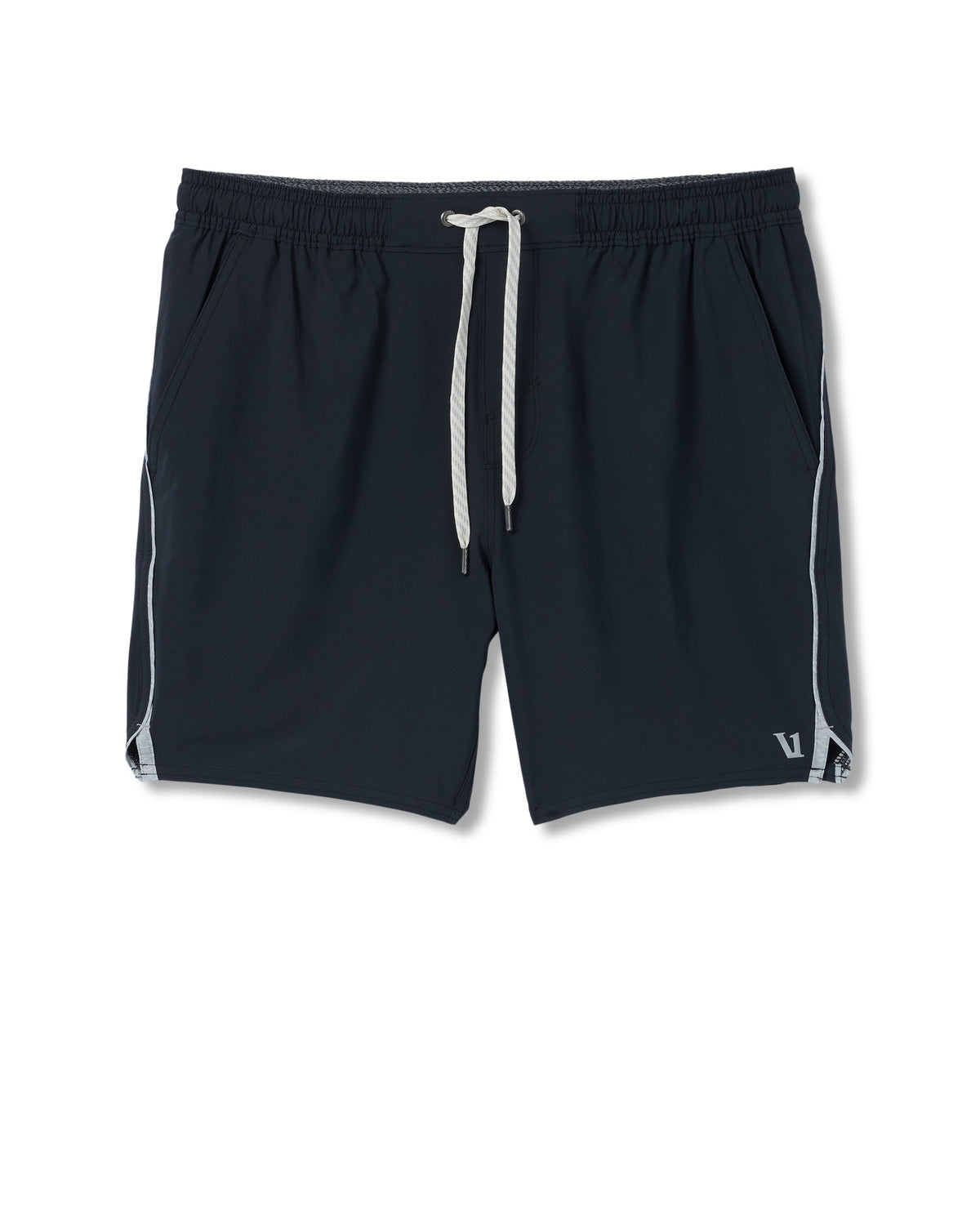 Trail Short 2.0 Black/Heather Grey Running Shorts - Vuori