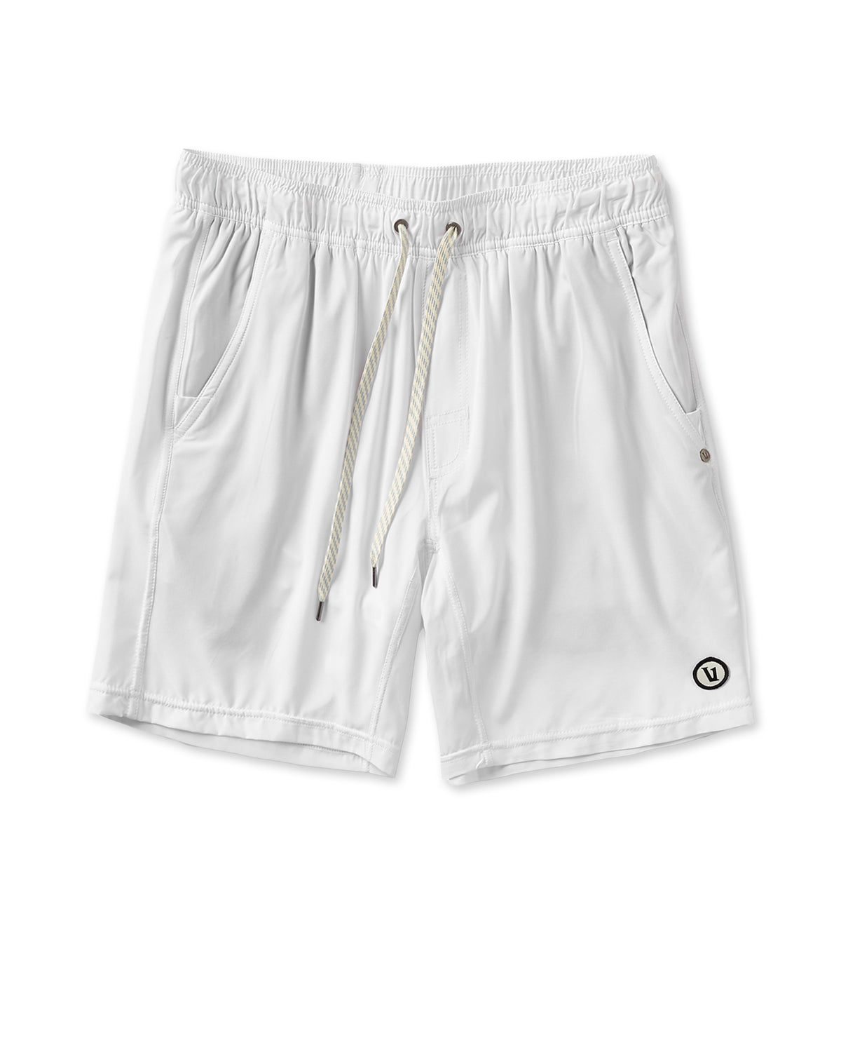 Kore Short Lined 7" Men's White Athletic Shorts - Vuori