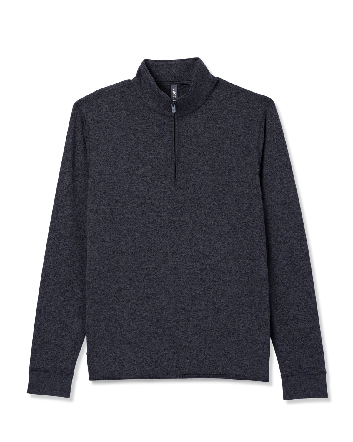 Ponto Half Zip Mock Neck Charcoal Heather - Vuori