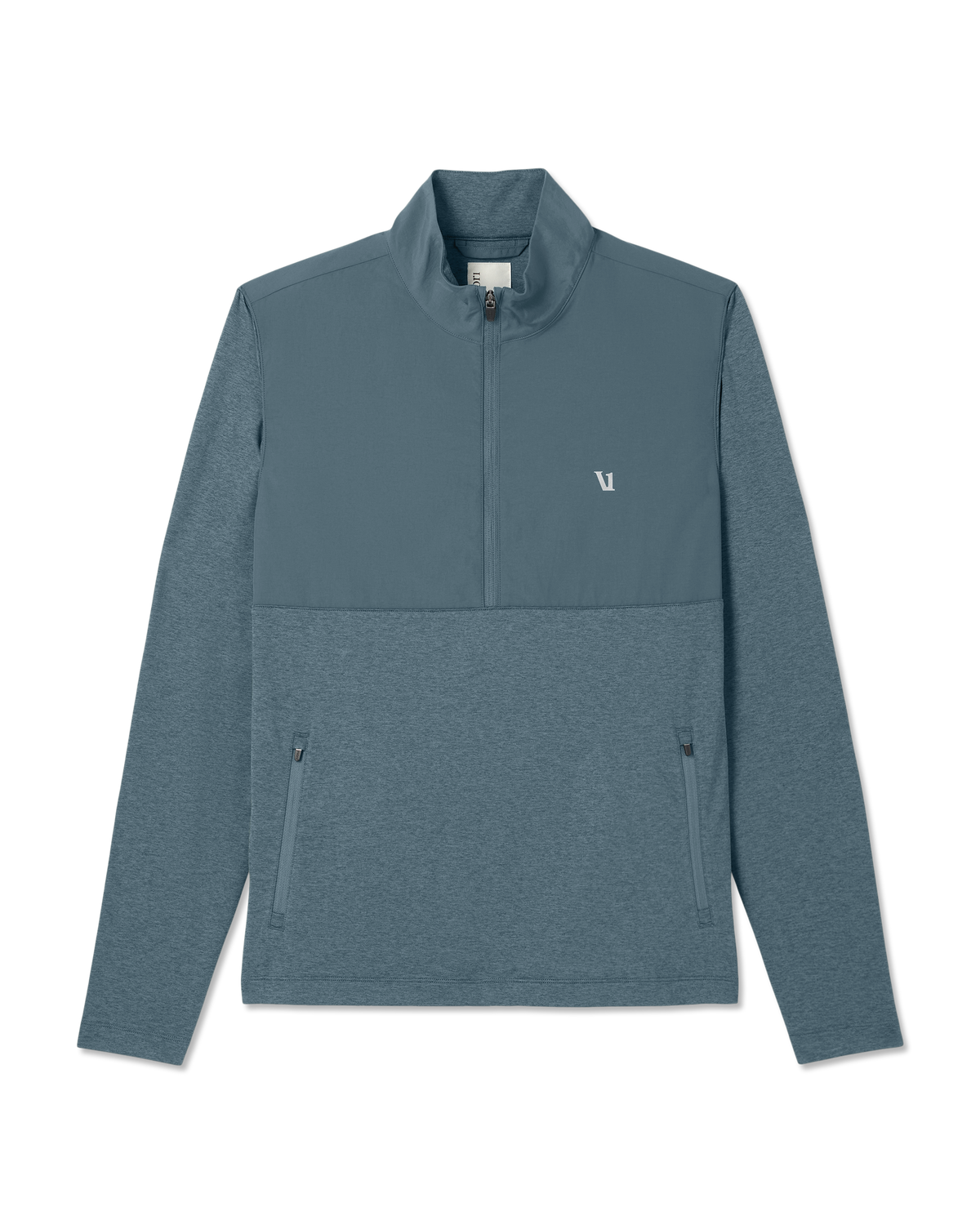 Sunday Element Half Zip Men's Blue Sea Heather Layer - Vuori