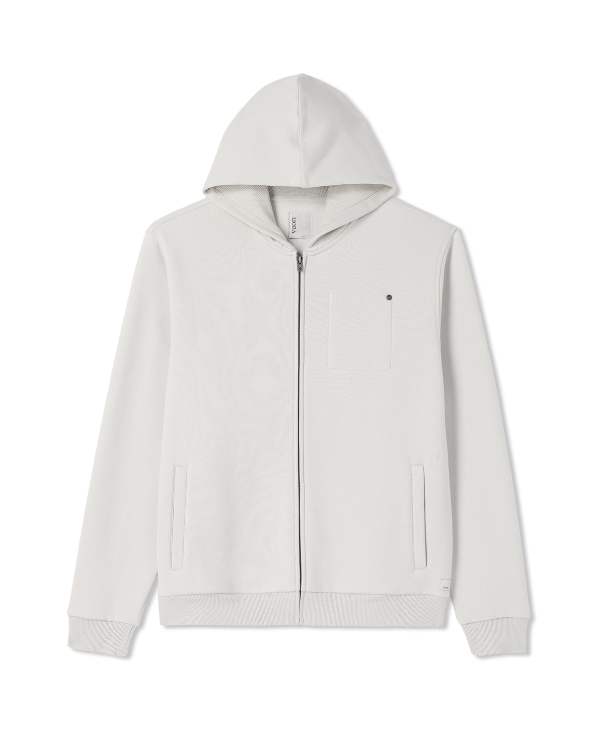 Seaside Full Zip 2.0 Men's Salt Full Zip Hoodie - Vuori