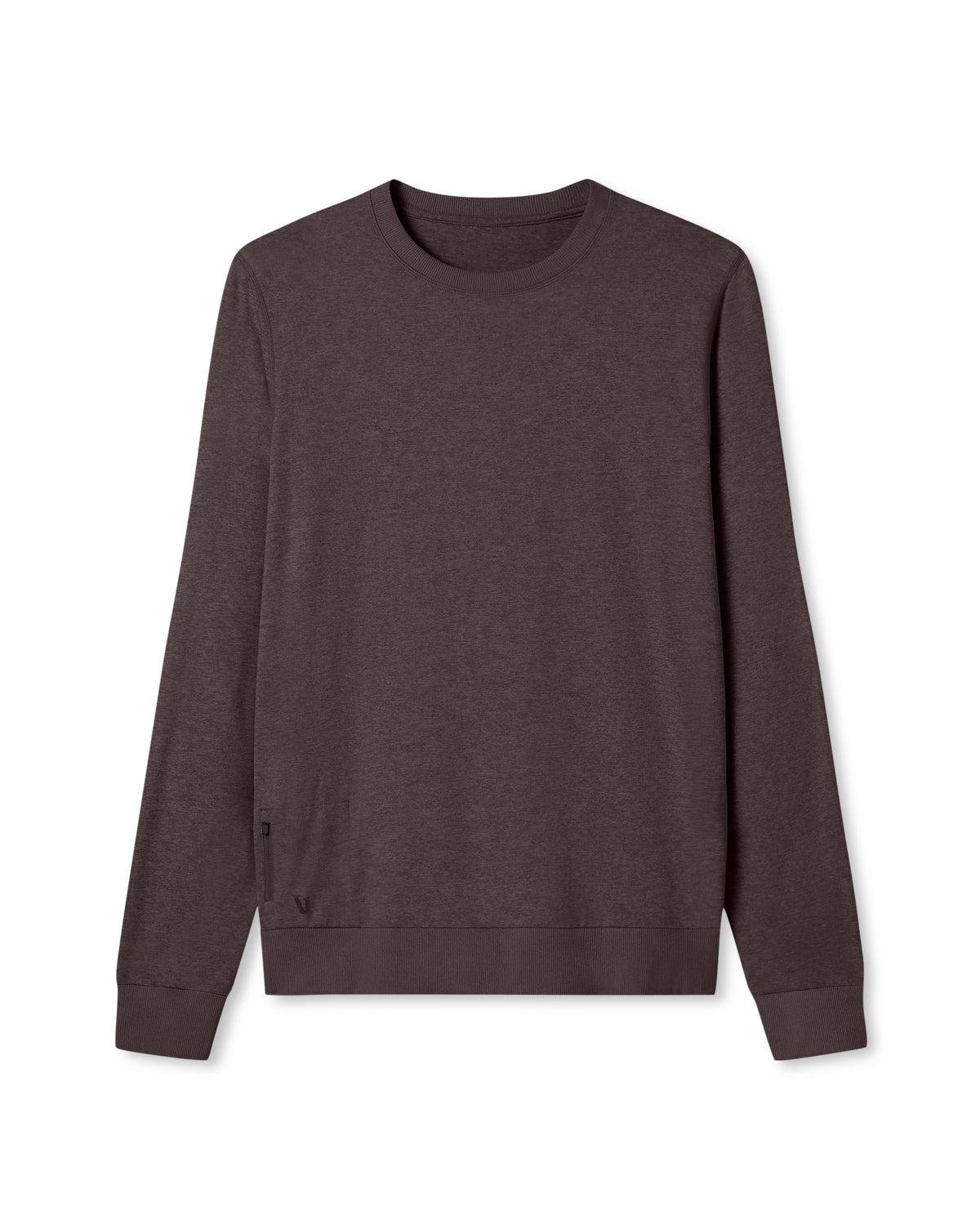 Ponto Performance Crew Men's Sangria Heather Crew Neck - Vuori