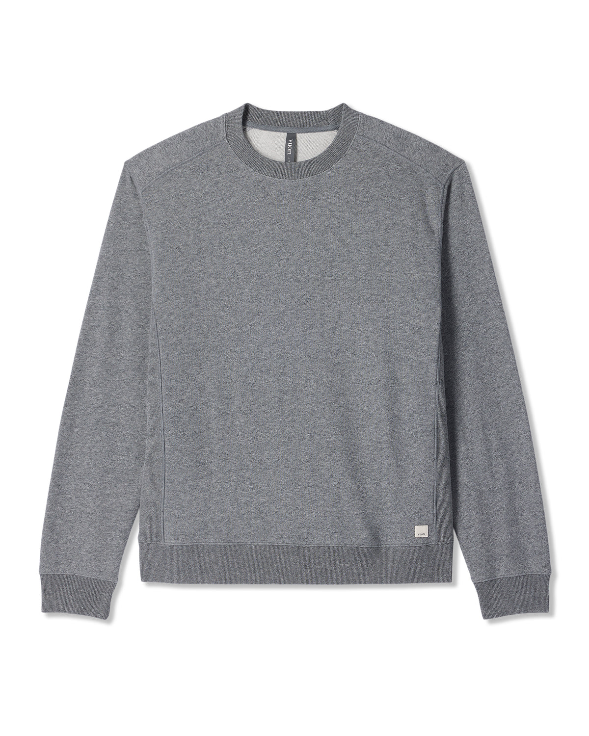 Cypress Vintage Crew Men's Heather Grey Fleece Pullover - Vuori