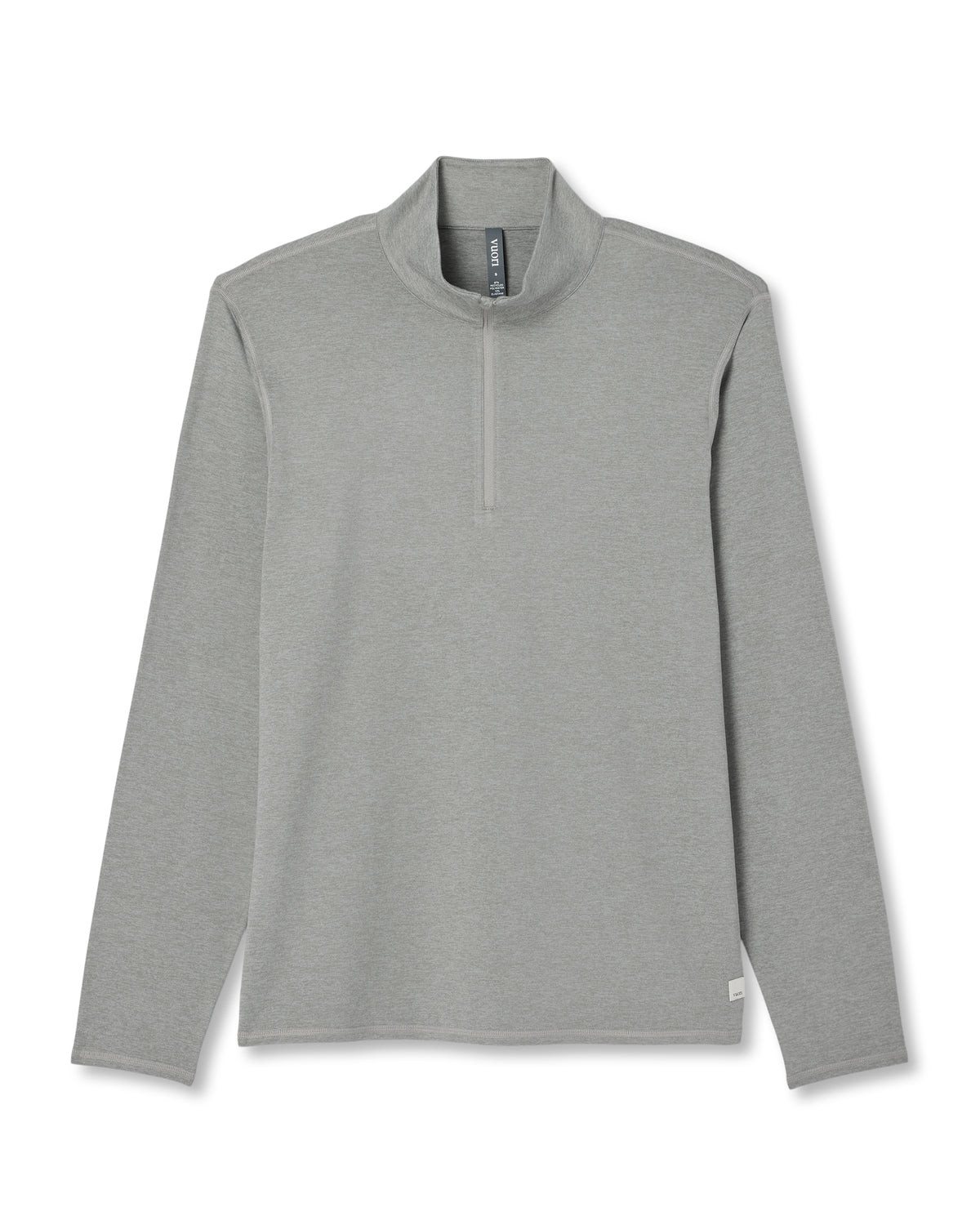 Ponto 1/2 Zip Mock Neck Men's Driftwood Heather Top - Vuori