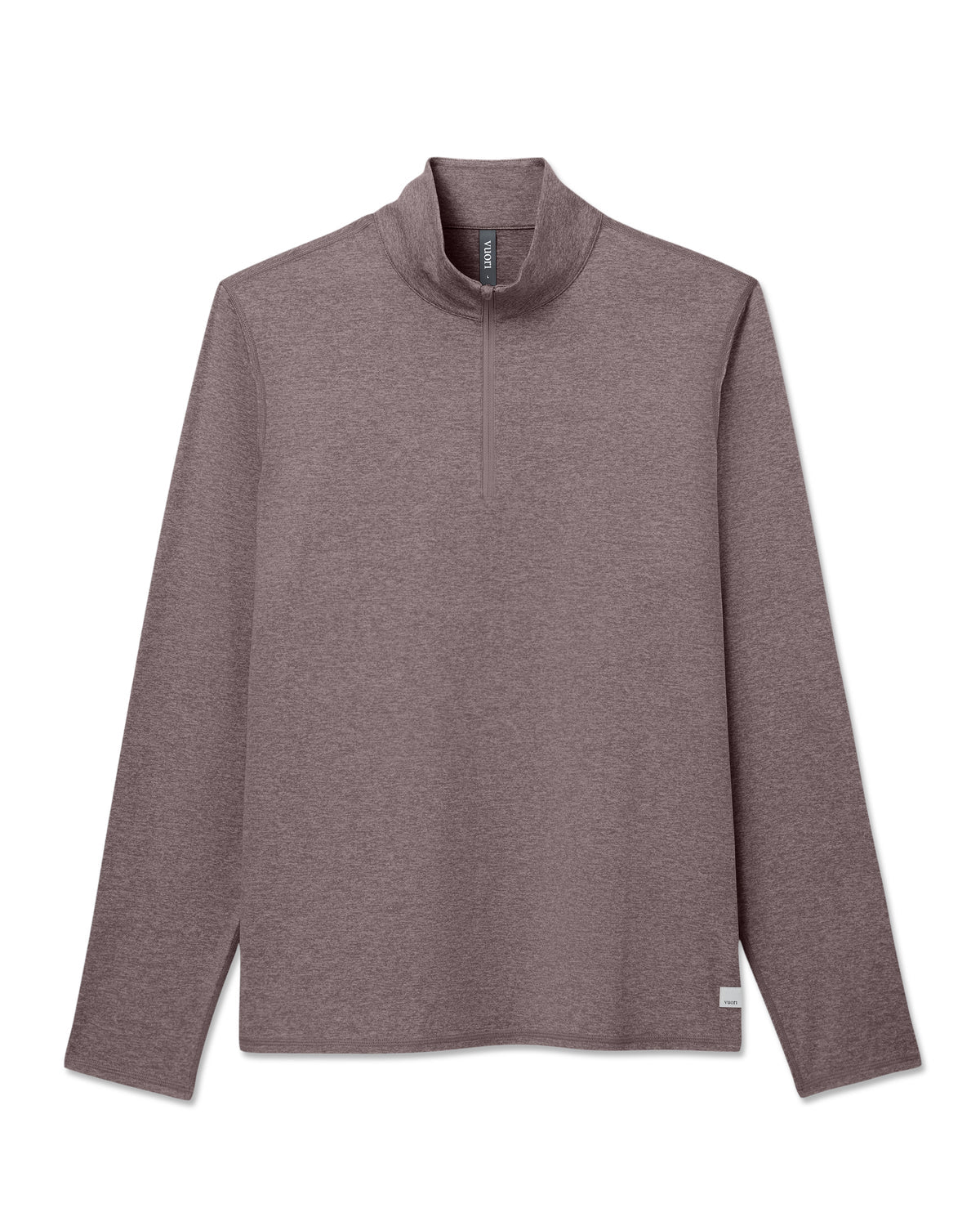 Ponto 1/2 Zip Mock Neck Men's Huckleberry Heather Top - Vuori