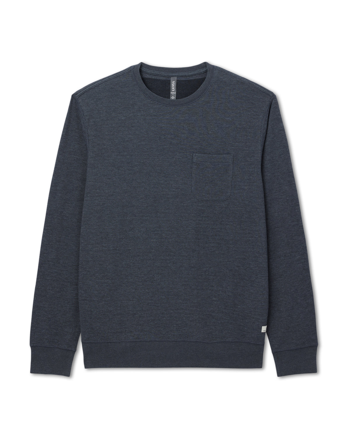 Jeffreys Crew 2.0 Men's Navy Heather Pullover Crewneck - Vuori