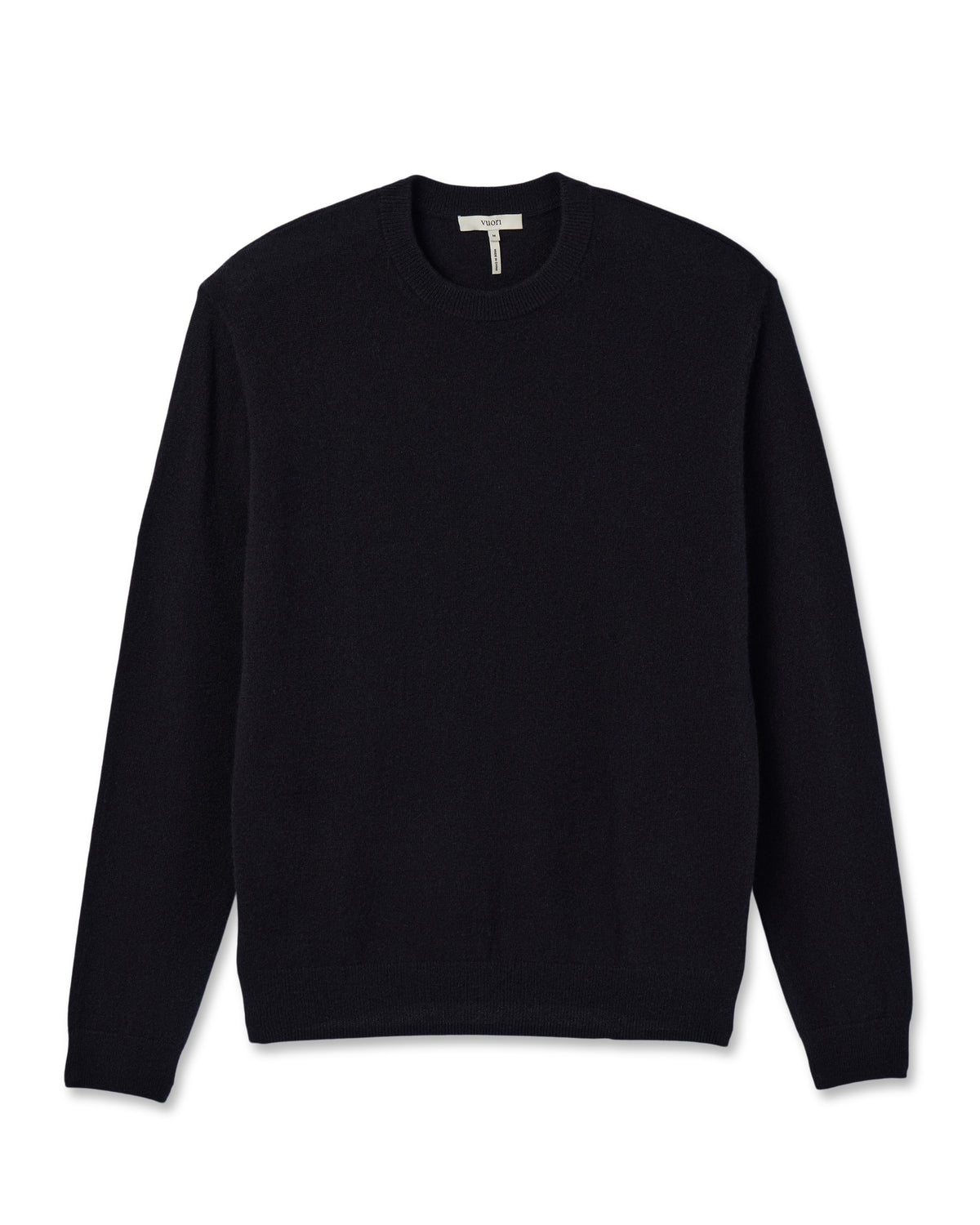Berik Cashmere Sweater Men's Black Crewneck Sweater - Vuori