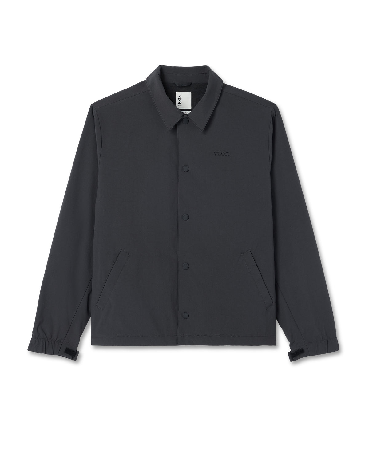 V1 Coach Jacket Men's Black Vintage Style Jacket - Vuori