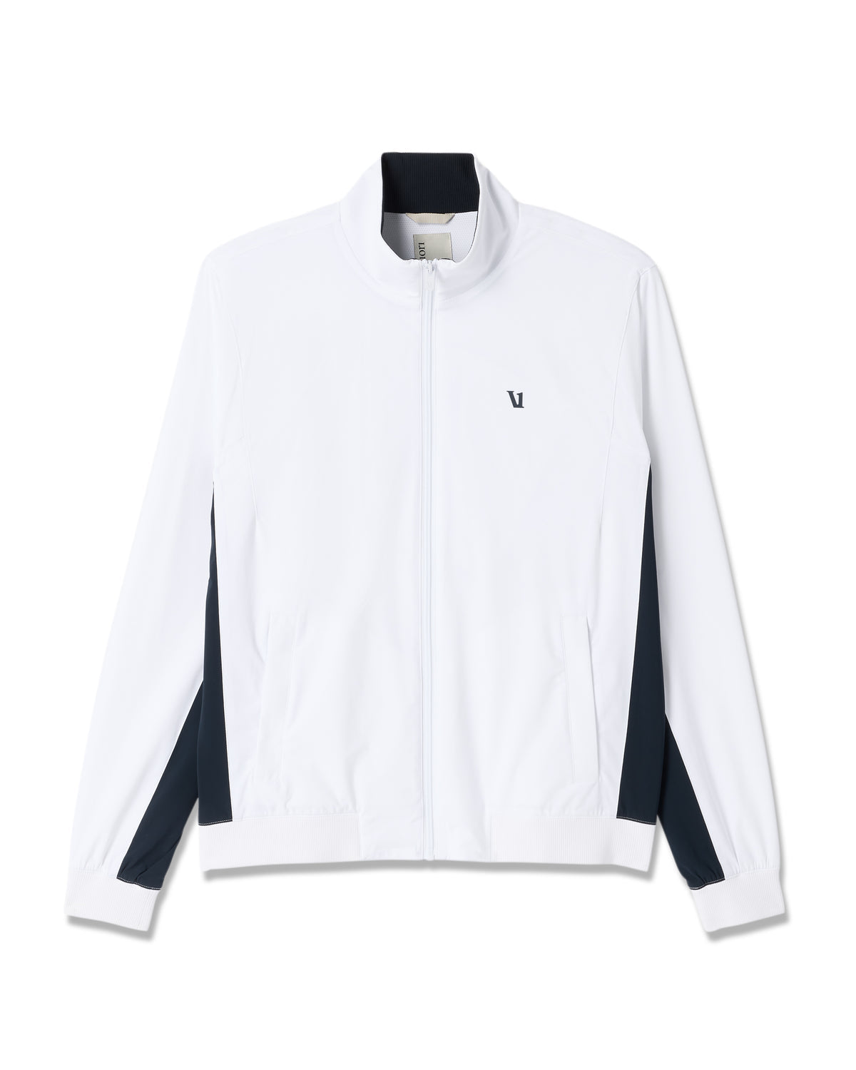 Fleet Jacket Men's White Color Block Jacket - Vuori