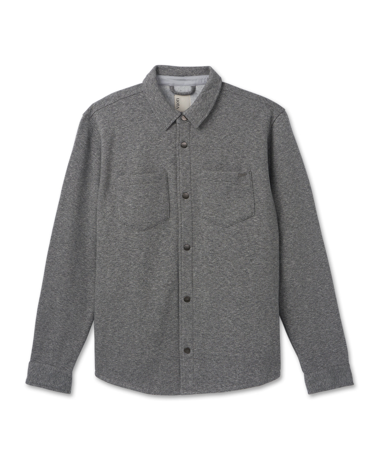 Del Mar Fleece Shirt Jacket Heather Grey Button Down - Vuori