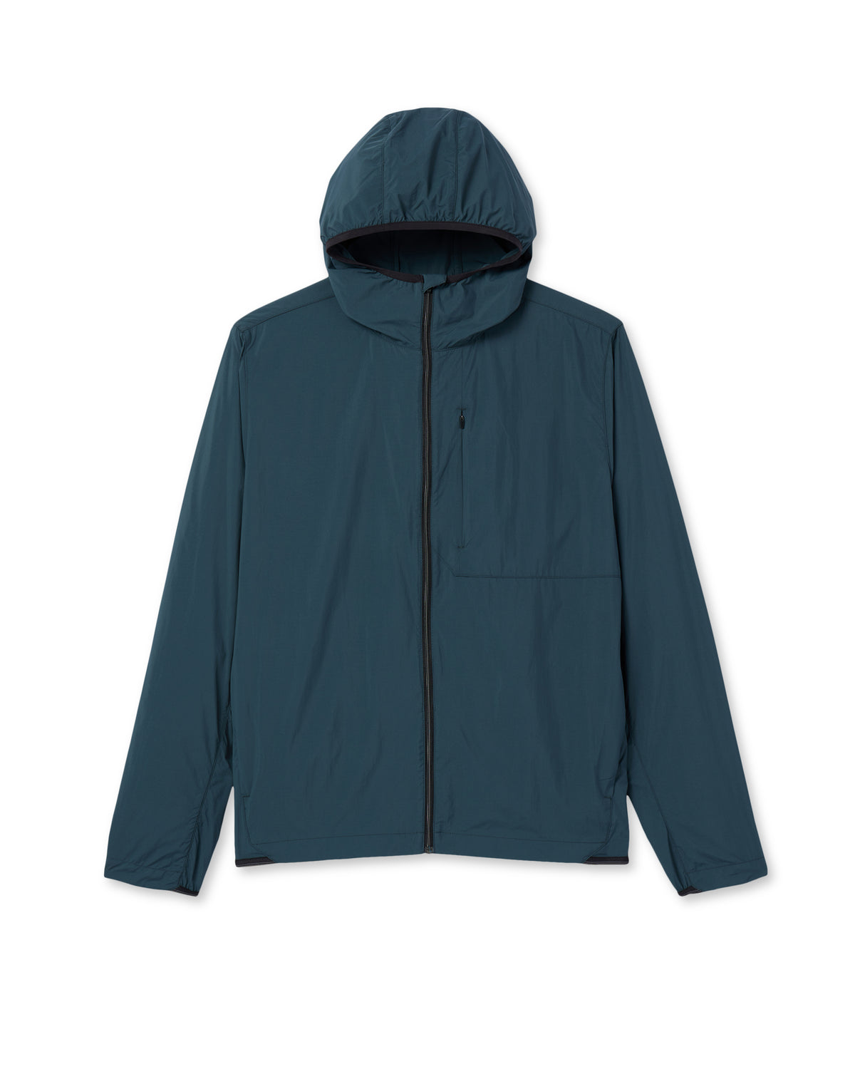 Ronan Packable Jacket Deep Sea French Terry Shirt - Vuori