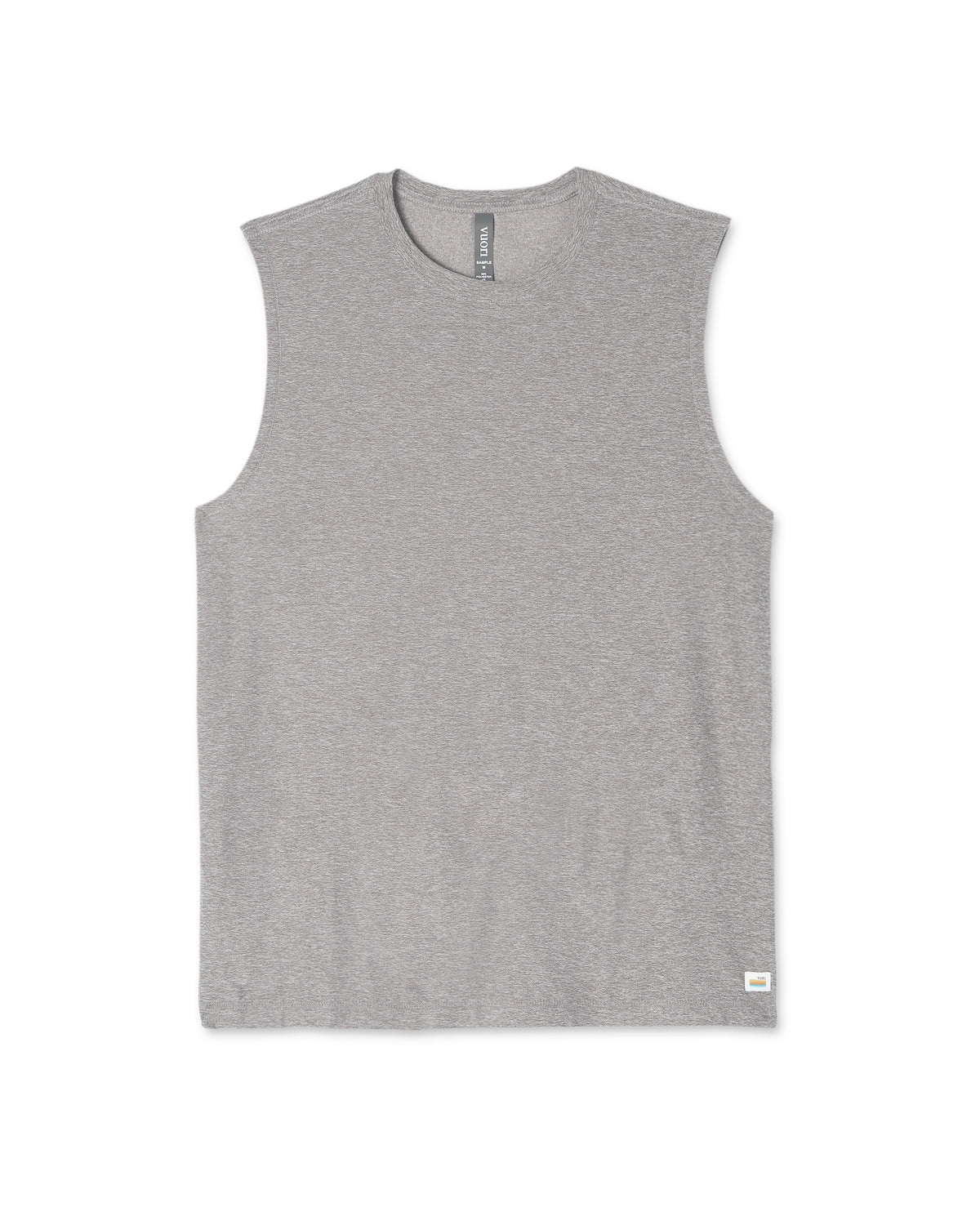 Strato Muscle Tee Men's Heather Grey Muscle Tank - Vuori