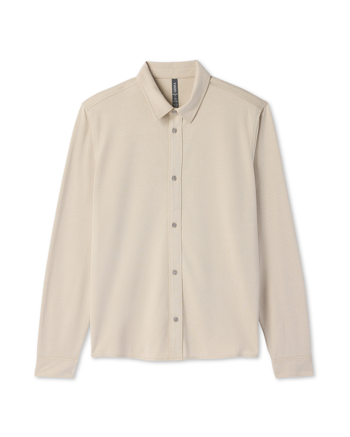 Long Sleeve Knit Oxford Button Down Men's Trench Shirt - Vuori
