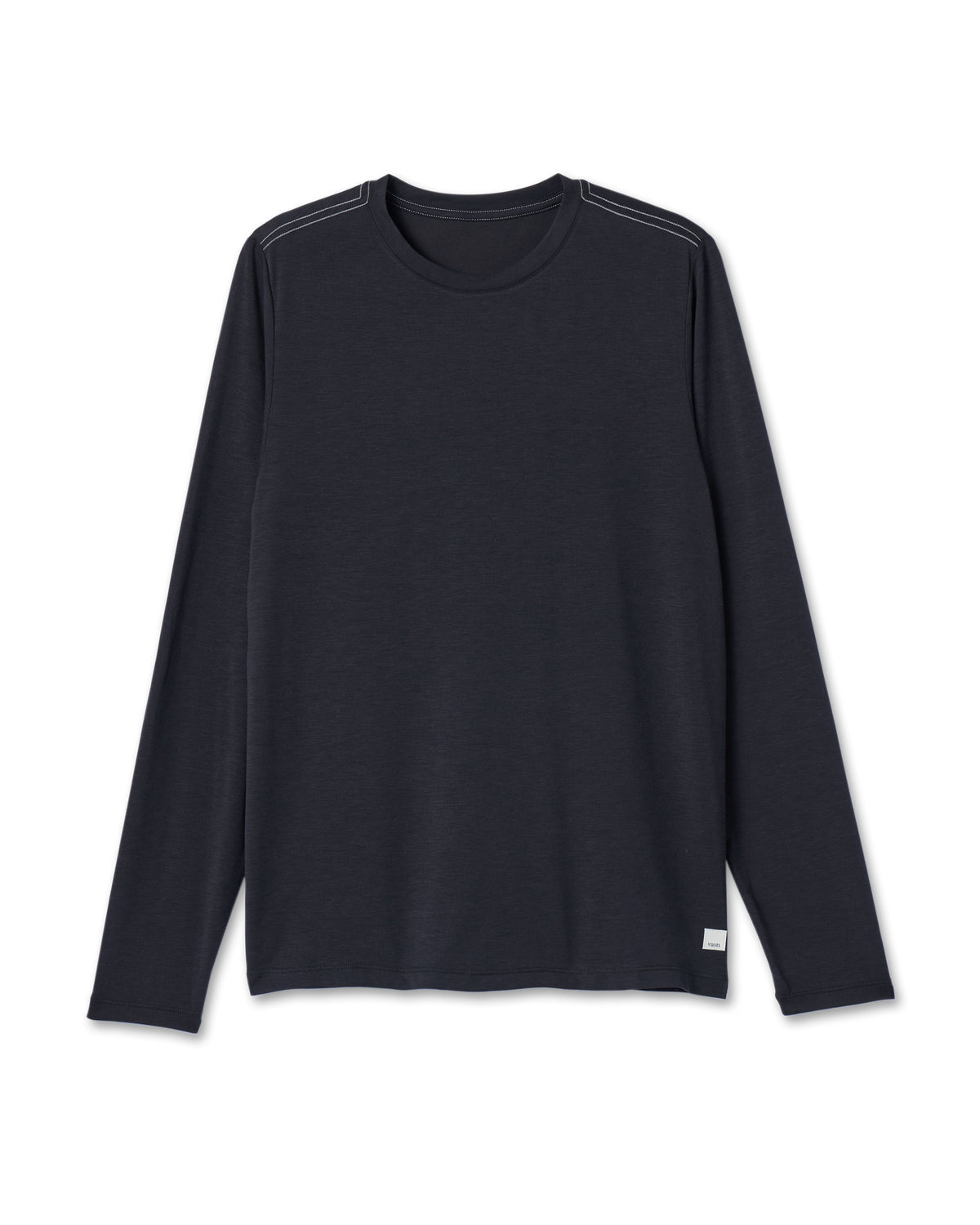 Long Sleeve Current Tech Tee Black T-Shirt - Vuori