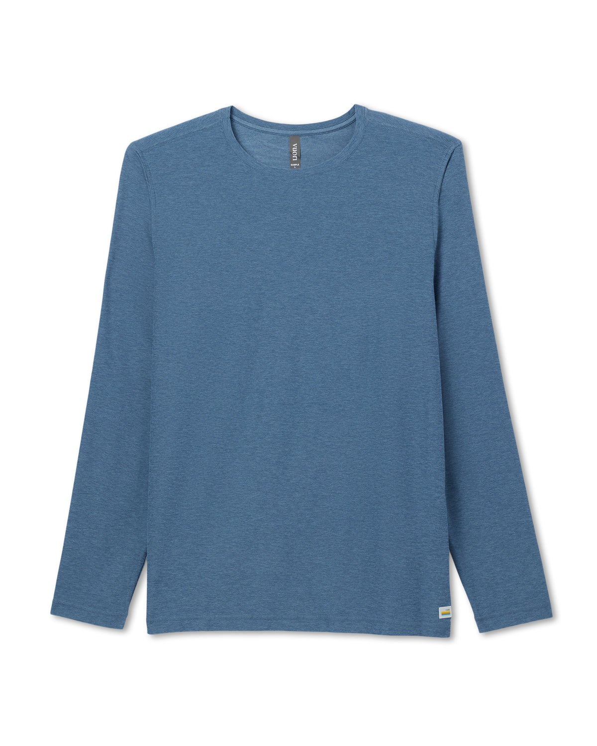 Men's Long Sleeve Strato Tech Tee Pool Blue Heather - Vuori
