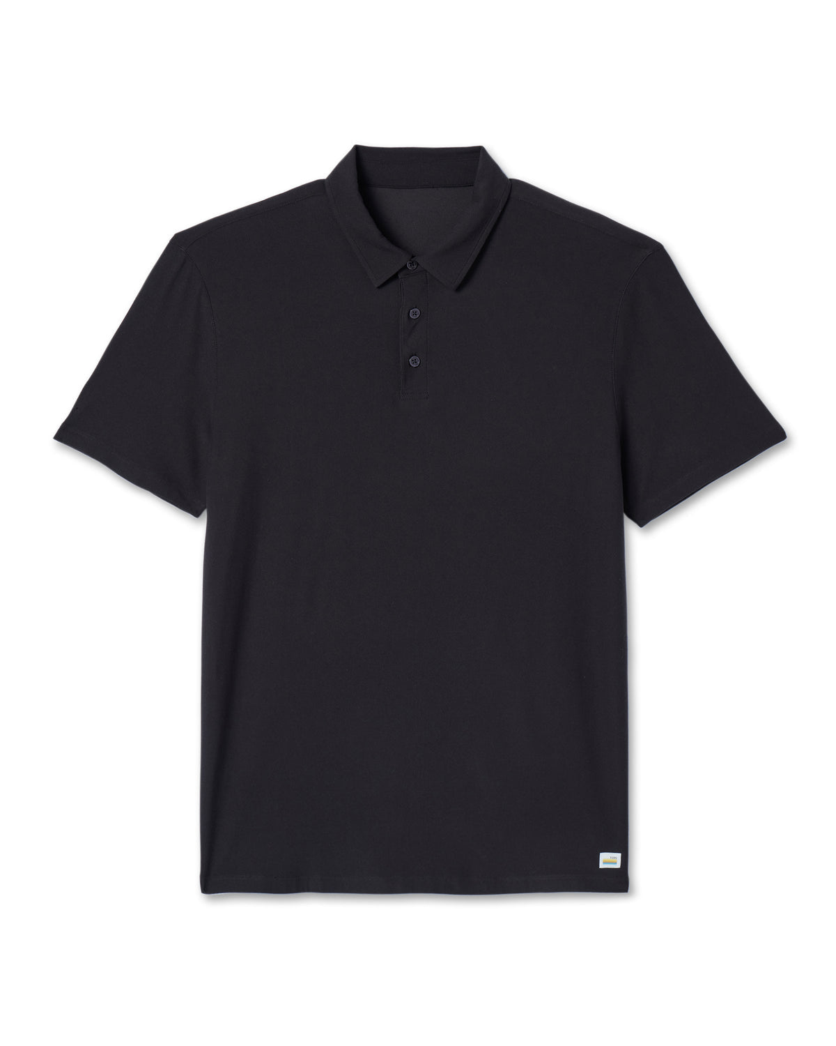 Strato Tech Polo Men's Black Polo Shirt - Vuori