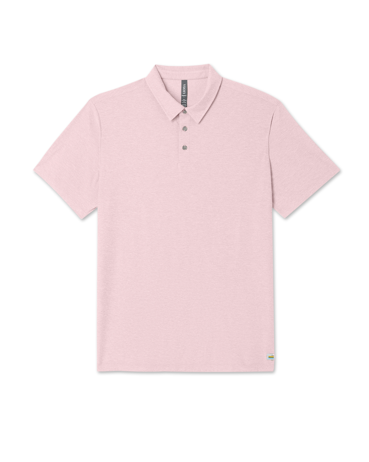 Strato Tech Polo Men's Faded Rose Heather Polo Shirt - Vuori