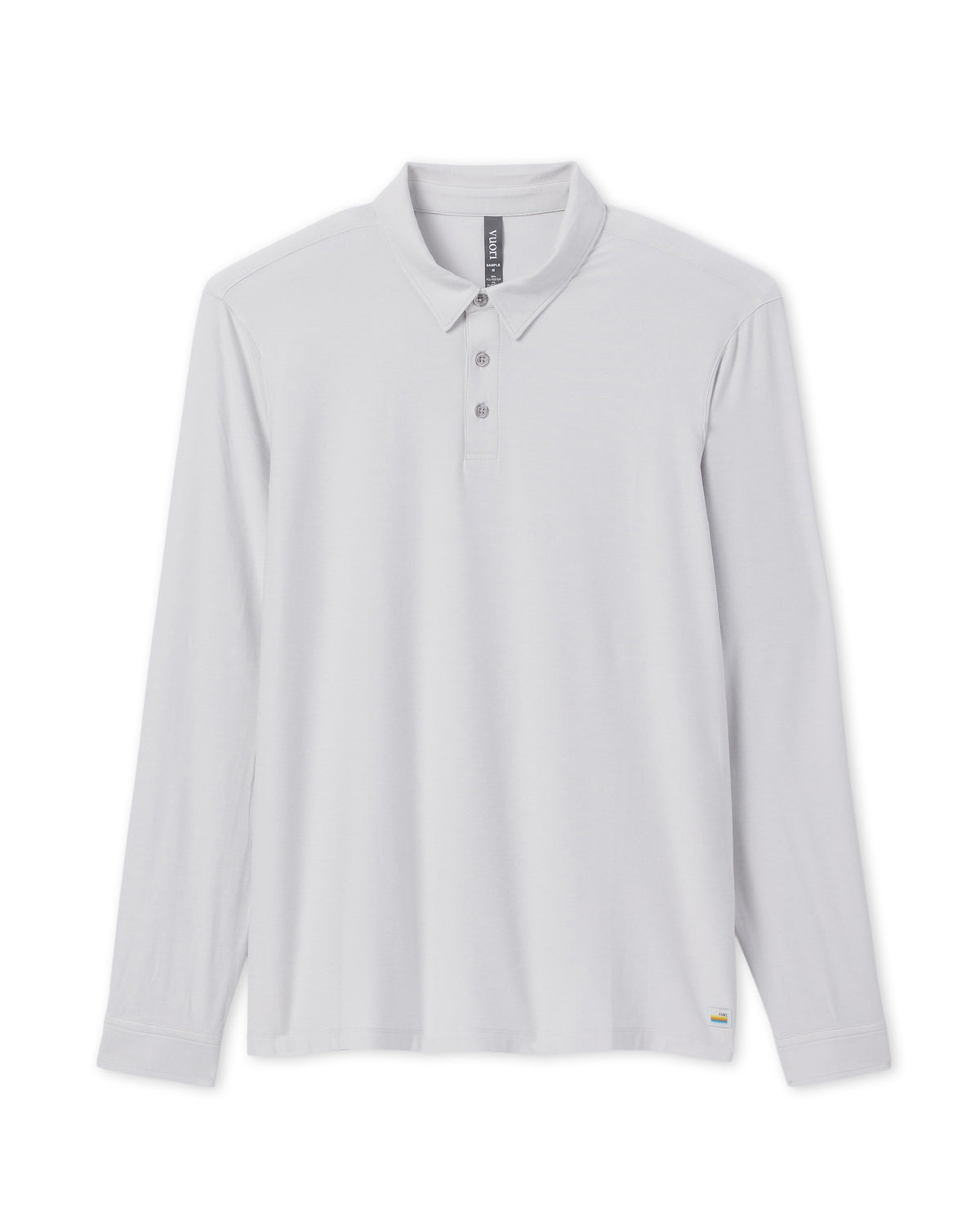 Long Sleeve Strato Tech Polo Frost Grey Heather - Vuori