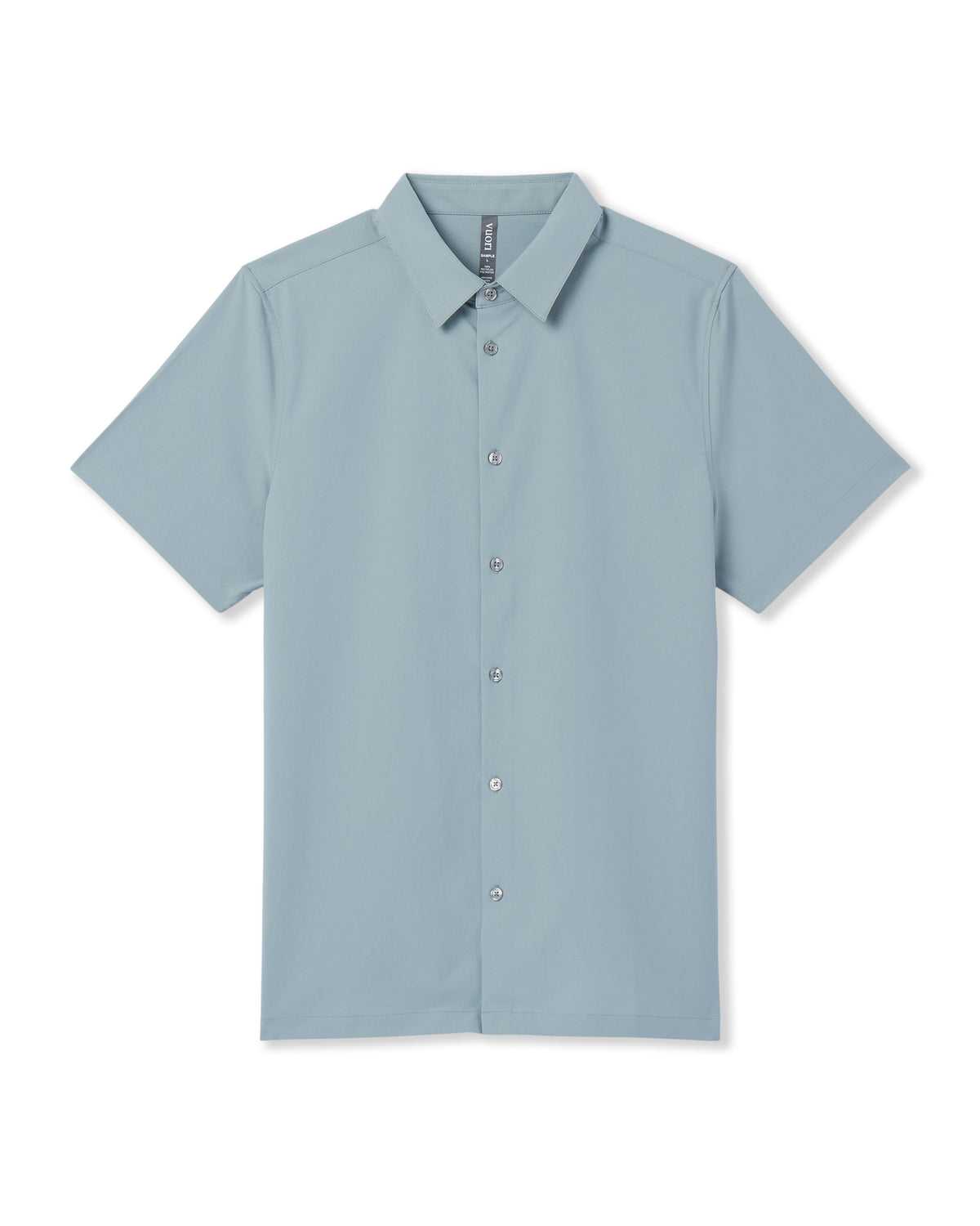 Short Sleeve Manhattan Button Down Men's Mist Shirt - Vuori