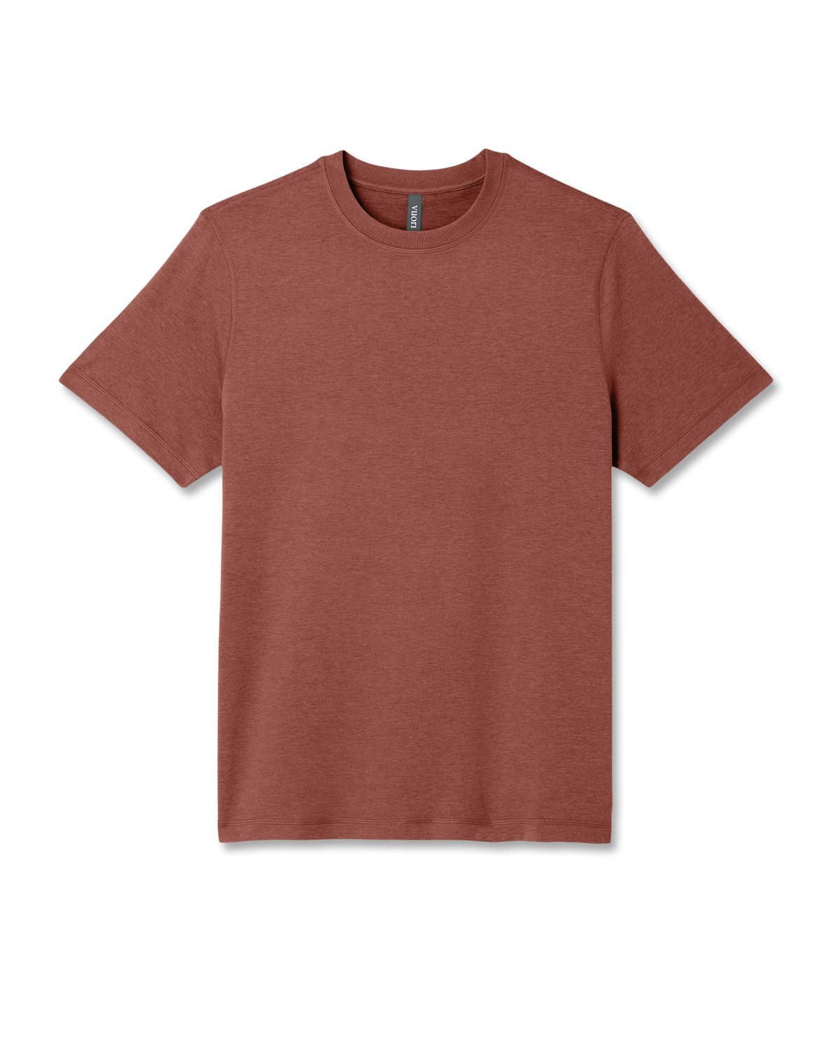 Short Sleeve Ponto Performance Tee Firebrick Heather - Vuori