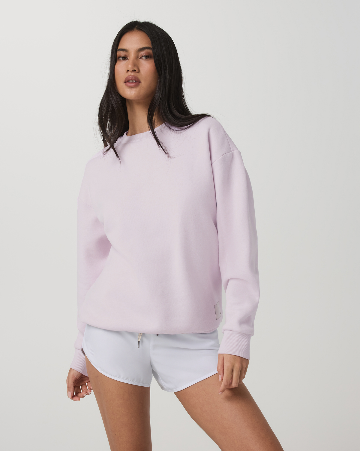 Restore Oversized Crew 2.0 Women's Lilac Breeze Sweatshirt - Vuori