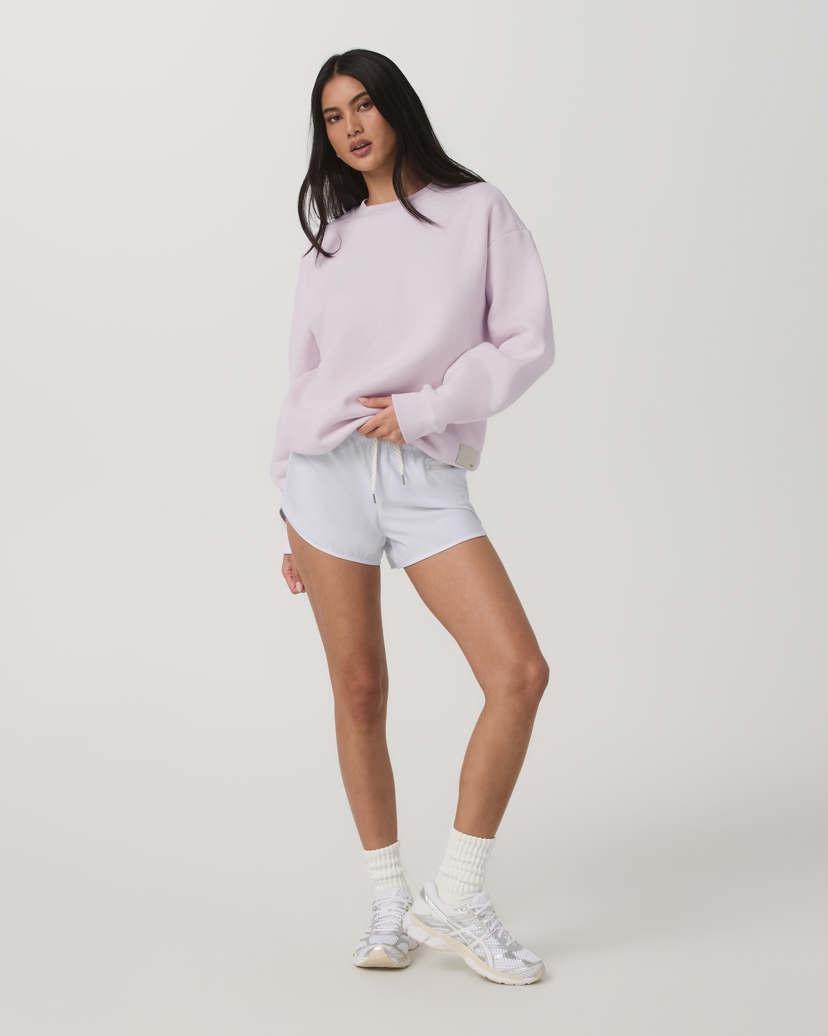 Restore Oversized Crew 2.0 Women's Lilac Breeze Sweatshirt - Vuori