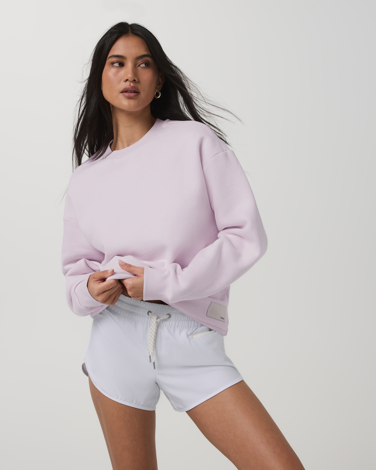 Restore Oversized Crew 2.0 Women's Lilac Breeze Sweatshirt - Vuori